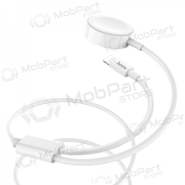 USB kaapeli HOCO U69 lightning 1.0m (with iWatch wireless charger) (valkoinen)