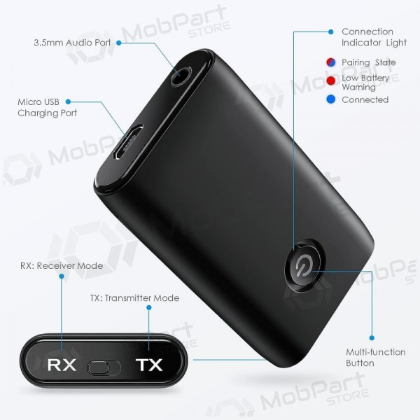 Bluetooth sovitin 2 in 1 Transmitter / Receiver