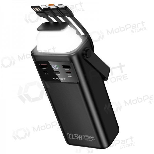 Ulkoinen paristo Power Bank Borofone BJ65 22.5W 30000mAh musta