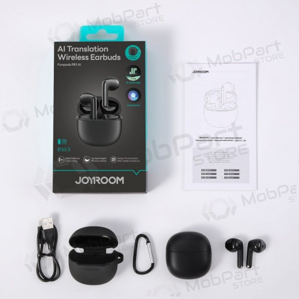 Langattomat kuulokkeet mikrofonilla Joyroom JR-FB1 Bluetooth musta