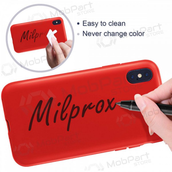 Apple iPhone X / XS kotelo - Liquid Silicone 2.0mm (punainen)