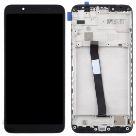 Xiaomi Redmi 7A näyttö (musta) (kehyksellä) (service pack) (alkuperäinen)