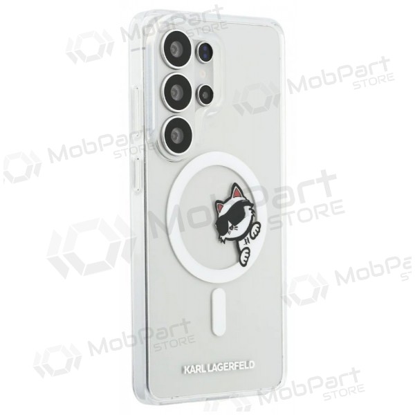 Samsung Galaxy S26 Ultra kotelo - Karl Lagerfeld IML Choupette Peekaboo Logo Magnetic (läpinäkyvä)
