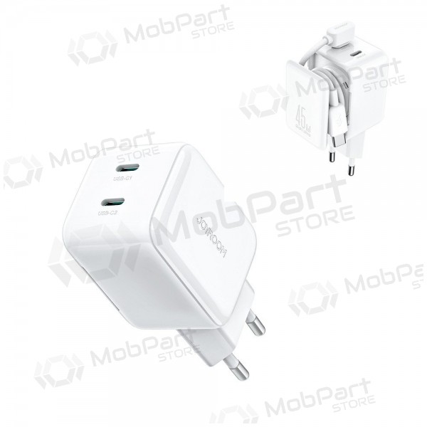 Laturi Joyroom JR-TCL05 45W 2xUSB-C valkoinen