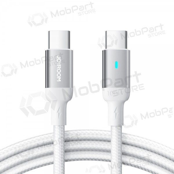 USB kaapeli Joyroom S-CC100A10 Type-C to Type-C 100W 1.2m valkoinen