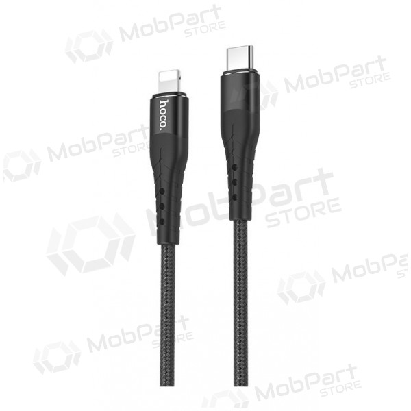 USB kaapeli Hoco U64 PD Type-C - Lightning (musta)