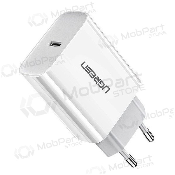 Laturi buitinis Ugreen CD137 USB-C 20W 3A valkoinen