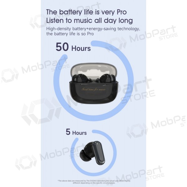 Langattomat kuulokkeet mikrofonilla Dudao U8Pro Bluetooth USB-C musta
