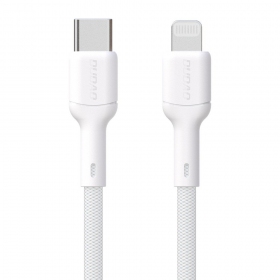 Lightning-kaapeli Dudao L9X USB-C–Lightning 2 m 30 W valkoinen