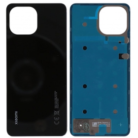 Galinis dangtelis Xiaomi Mi 11 Lite 4G/Mi 11 Lite 5G/11 Lite 5G NE Truffle (Boba) Black alkuperäinen (service pack)