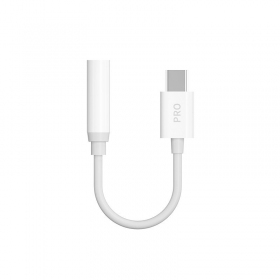 Audiolaajennus Dudao L16CPro USB-C - 3.5 mm valkoinen