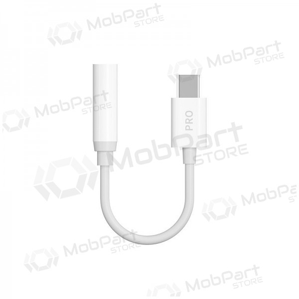 Audiolaajennus Dudao L16CPro USB-C - 3.5 mm valkoinen