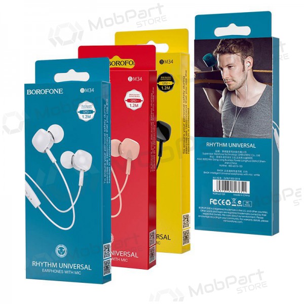 Handsfree Borofone BM34 3,5mm (valkoinen)