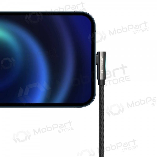 USB kaapeli Baseus Legend Lightning 2.4A 1.0m (musta) CALCS-01