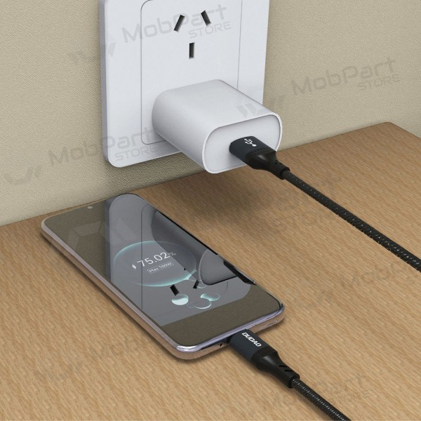 USB-C-kaapeli Dudao L3ST USB-A–USB-C 2 m 5 A musta