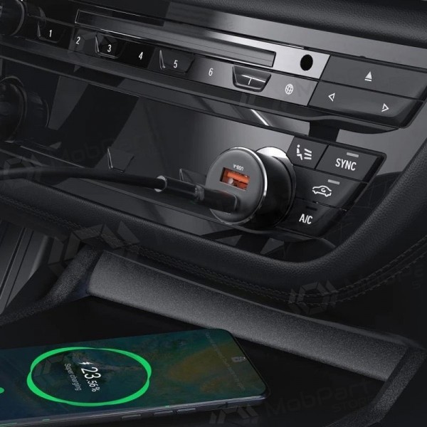 Autolaturi Acefast B12 60W USB-C/USB-A musta