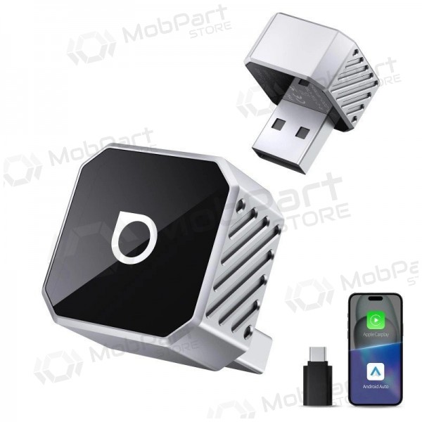 Langaton CarPlay/Android Auto -adapteri Ottocast Mini Cube hopea CP88-T3