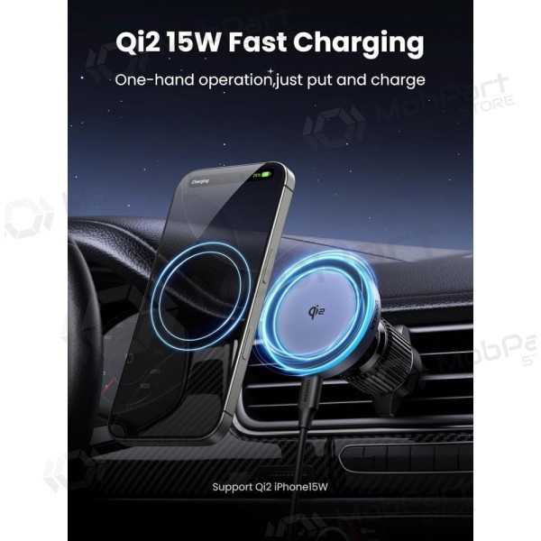 Automobilinis laikiklis-laturi Ugreen W708 MagSafe 15W (35970) musta
