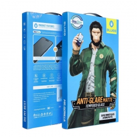 LCD apsauginis stikliukas 5D Mr. Monkey Glass (Strong Matte) Apple iPhone 12 Pro Max musta