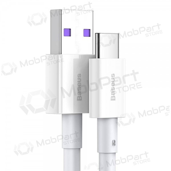 USB kaapeli Baseus Superior iš USB į Type-C 66W 2.0m valkoinen CATYS-A02