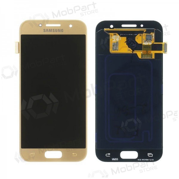 Samsung A320F Galaxy A3 (2017) näyttö (kultainen) (service pack) (alkuperäinen)