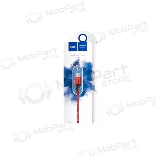 USB kaapeli HOCO X14 Times speed type-C 1m (punainen / musta)