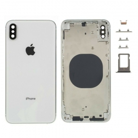 Apple iPhone XS takaakkukansi  hopea (valkoinen) full