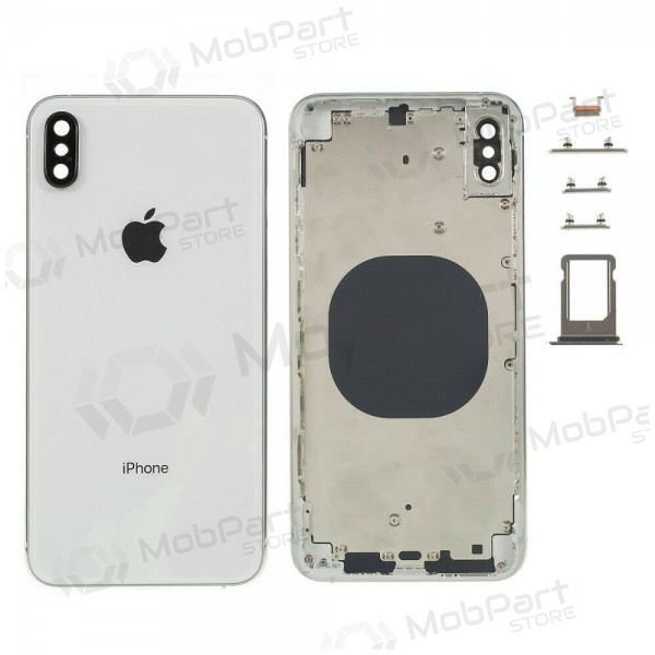Apple iPhone XS takakansi hopea (valkoinen) full