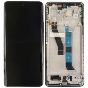 Xiaomi Poco M8 5G näyttö (musta) (kehyksellä) (alkuperäinen)