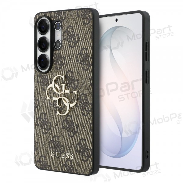 Samsung Galaxy S26 Ultra kotelo - Guess PU 4G Metal Logo (ruskea)