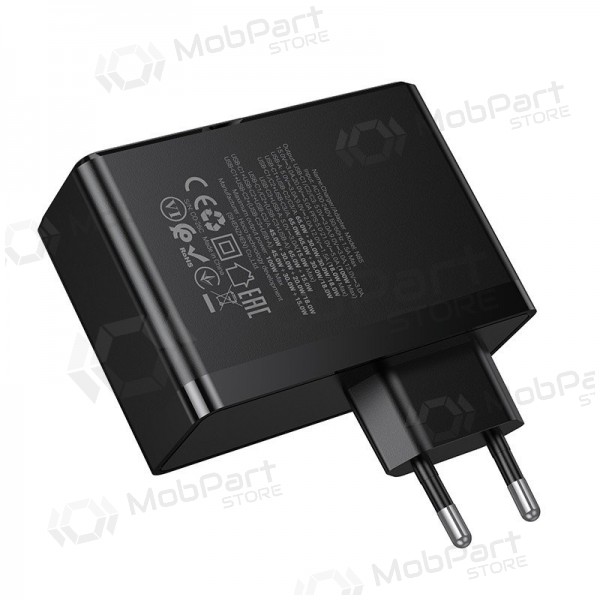 Puhelimen laturi Hoco N85 100 W 3x USB-C + USB-A musta