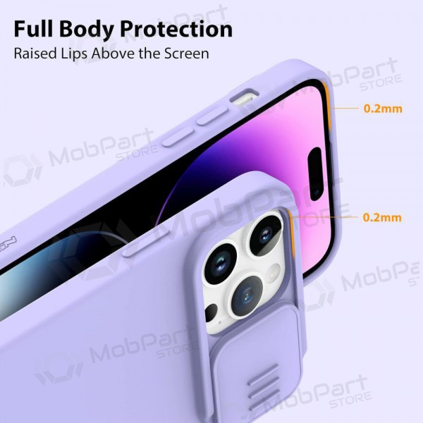 Apple iPhone 14 Pro suojakuori „Nillkin Silicone“ (šviesiai violetti) Apple iPhone 14 Pro suojakuori „Nillkin Silicone“ (šviesiai violetti)