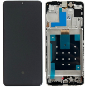 Samsung Galaxy M55 näyttö (musta) (kehyksellä) (alkuperäinen)