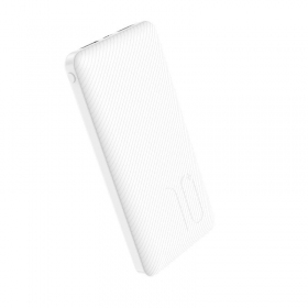 Ulkoinen paristo Power Bank Borofone BT28 Ultra Slim 10000mAh valkoinen