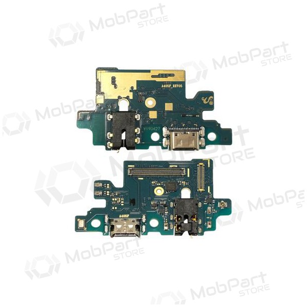 Samsung A405 Galaxy A40 2019 latauspistorasian ja mikrofonin liitin (latausliitin)