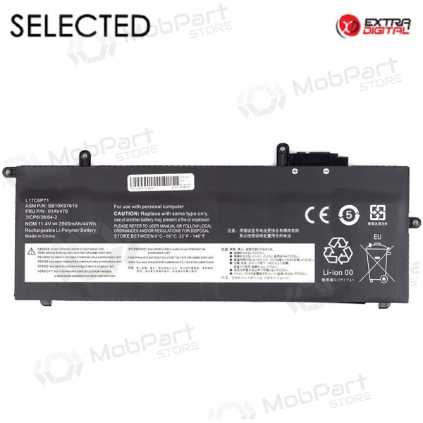 LENOVO 01AV470, 3900mAh kannettavan tietokoneen akku, Selected LENOVO 01AV470, 3900mAh kannettavan tietokoneen akku, Selected