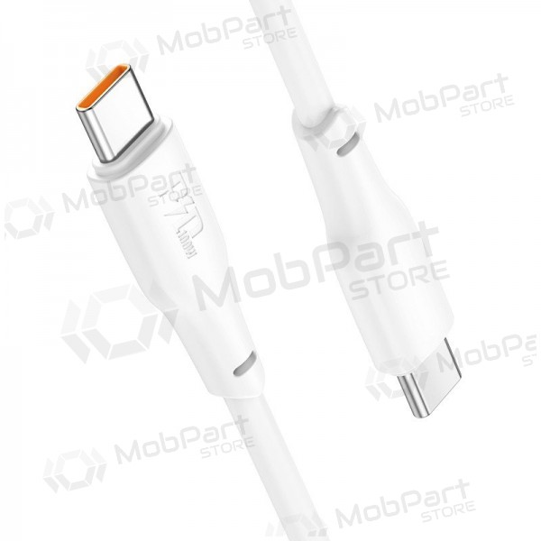 USB-C-kaapeli Hoco X93 USB-C–USB-C 1 m 100 W valkoinen