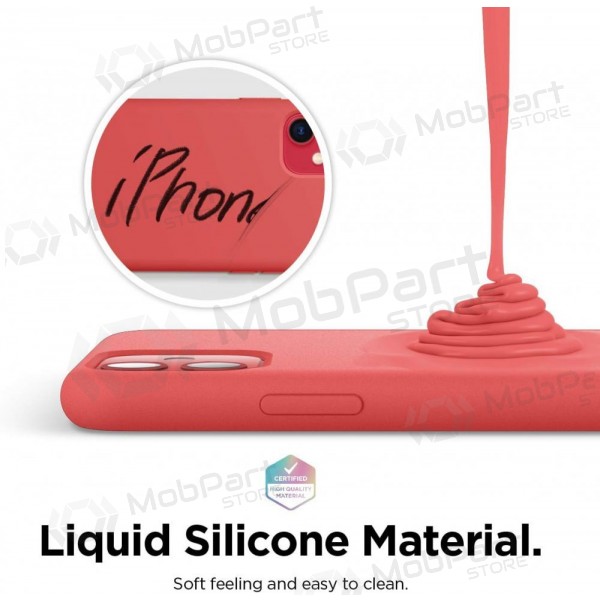 Xiaomi Redmi A7 Pro kotelo - Liquid Silicone 1.5mm punainen