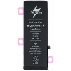 Apple iPhone 8 Plus akku, Di-Power 3850 mAh (suurempi kapasiteetti)