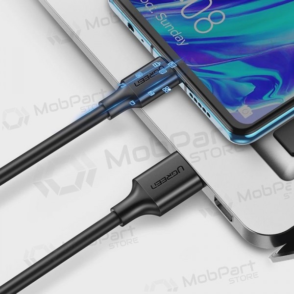 USB-C-kaapeli Ugreen US184 USB-A–USB-C 1 m USB 3.2 Gen1 3 A musta