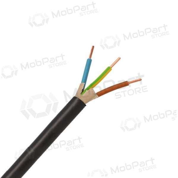 Lietkabelis - CYKY 3x6 mm2 voimakaapeli (1 m)
