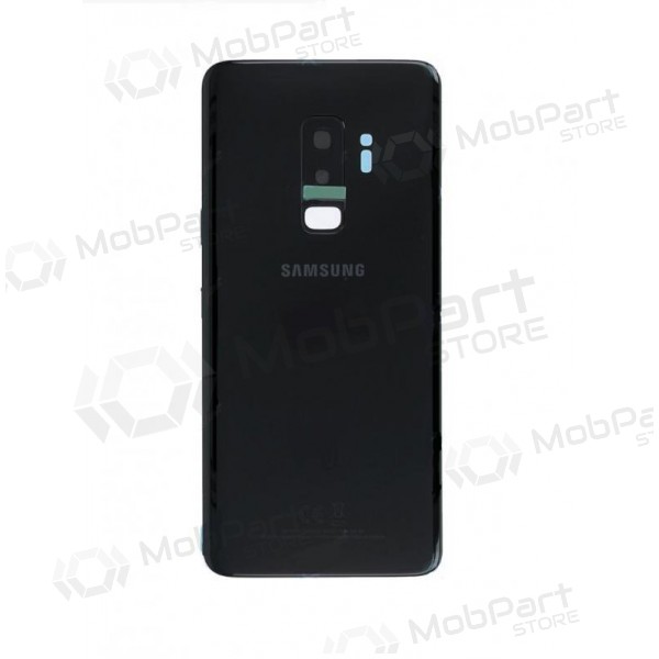 Samsung G965F Galaxy S9 Plus takaakkukansi musta (Midnight Black) (käytetty grade A, alkuperäinen)
