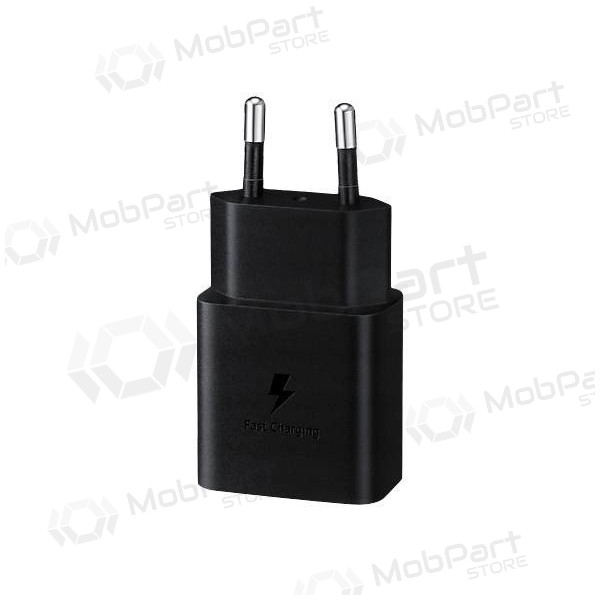 Laturi alkuperäinen Samsung EP-T1510XBEGEU 15W + kaapeli Type-C 1m pakkauksessa musta