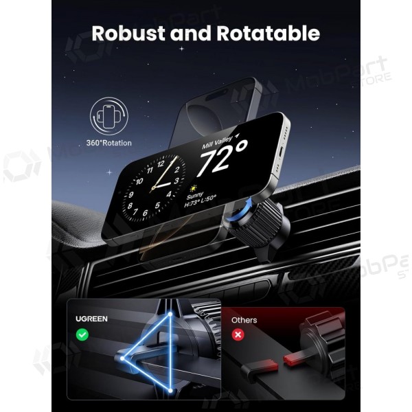 Automobilinis laikiklis-laturi Ugreen W708 MagSafe 15W (35970) musta