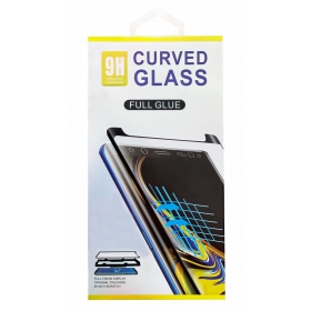 Samsung N985 Galaxy Note 20 Ultra näytön panssarilasi "9D Curved Full Glue" (sormenjälkireiällä)