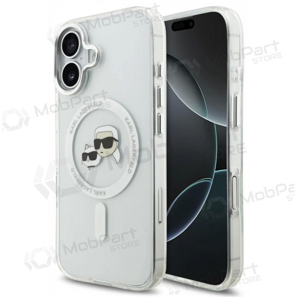 Apple iPhone 17 kotelo - Karl Lagerfeld IML K&CH Heads Metal Frame MagSafe (läpinäkyvä)
