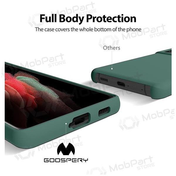 Suojakuori Mercury Silicone Case Samsung A266 A26 5G tummanvihreä Suojakuori Mercury Silicone Case Samsung A266 A26 5G tummanvihreä
