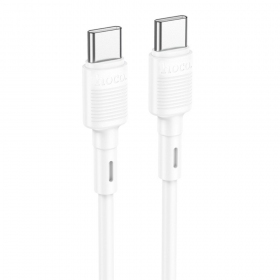 USB kaapeli Hoco X83 60W Type-C to Type-C 1.0m valkoinen
