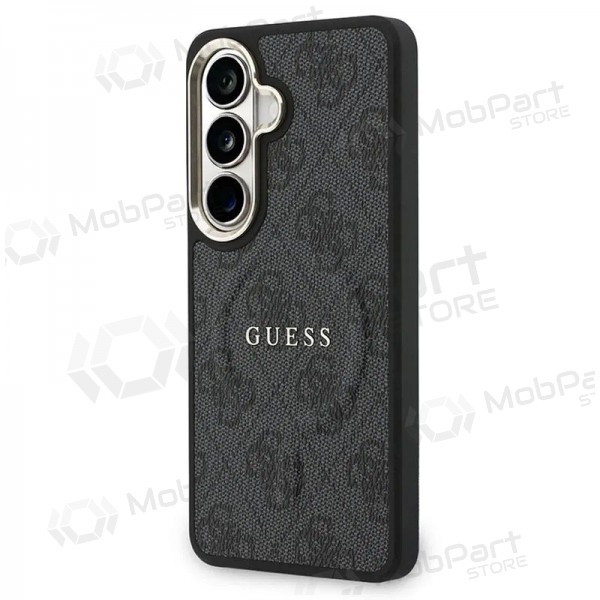 Samsung Galaxy S26 kotelo - Guess PU Leather 4G Gold Frame Magnetic (musta)
