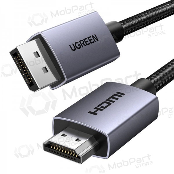 HDMI-kaapeli Ugreen DP125 DisplayPort–HDMI 2 m 4K 30 Hz musta